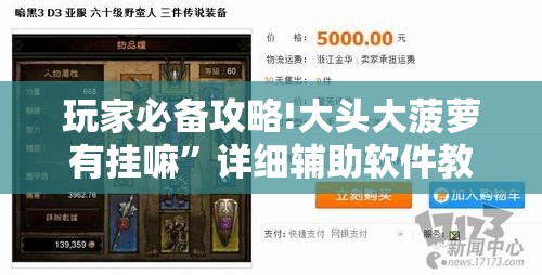 玩家必备攻略!大头大菠萝有挂嘛	”详细辅助软件教程
