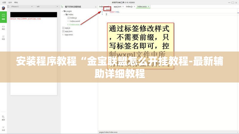 安装程序教程“金宝联盟怎么开挂教程-最新辅助详细教程