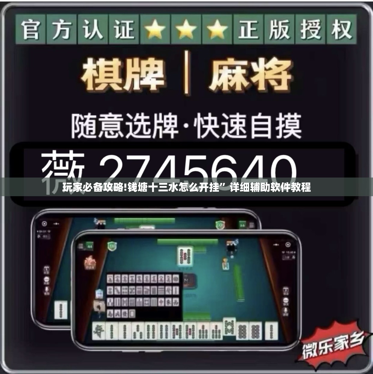玩家必备攻略!钱塘十三水怎么开挂”详细辅助软件教程