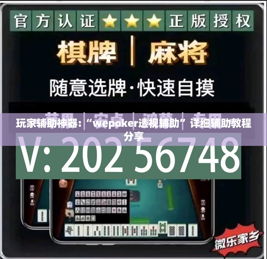 玩家辅助神器:“wepoker透视辅助”详细辅助教程分享