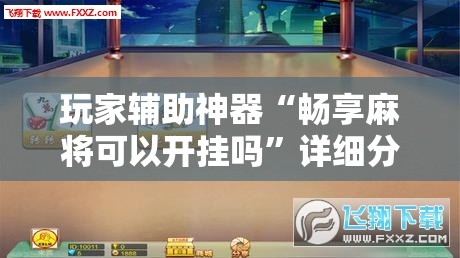 玩家辅助神器“畅享麻将可以开挂吗	”详细分享装挂步骤