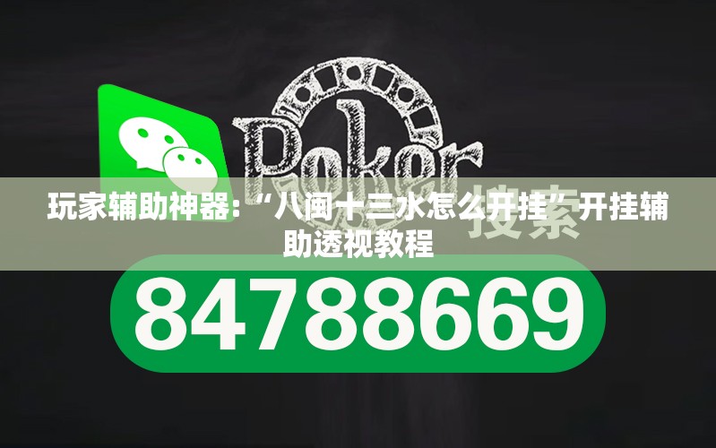 玩家辅助神器:“八闽十三水怎么开挂”开挂辅助透视教程