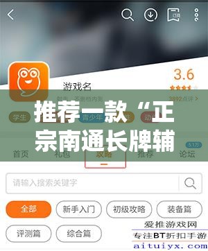 推荐一款“正宗南通长牌辅助”详细辅助教程分享