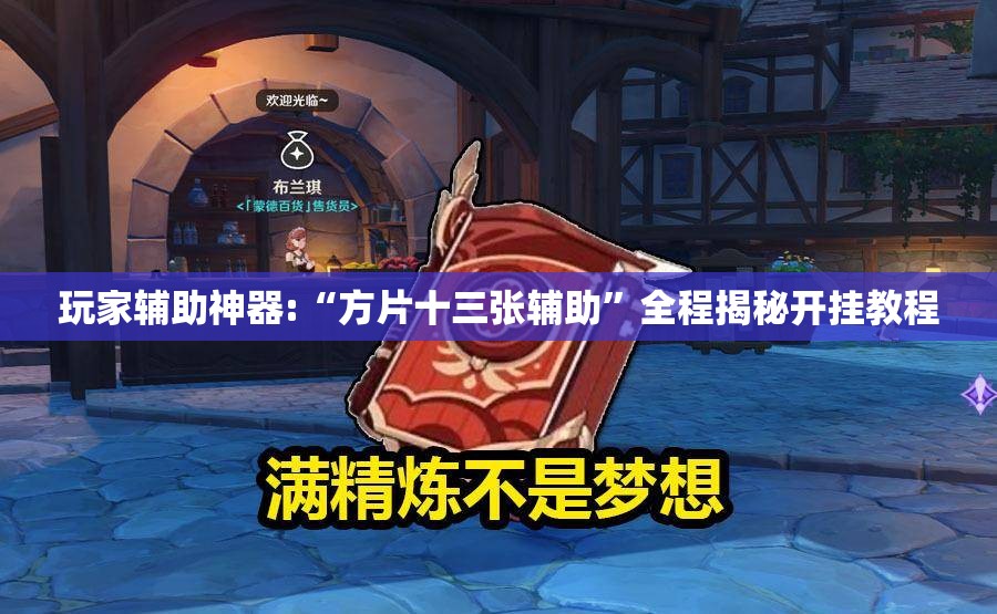 玩家辅助神器:“方片十三张辅助”全程揭秘开挂教程