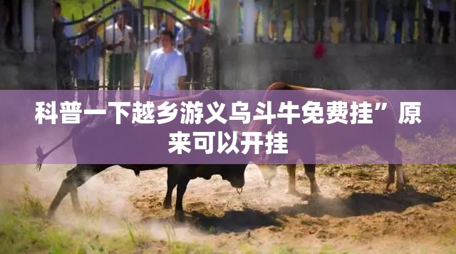 科普一下越乡游义乌斗牛免费挂”原来可以开挂