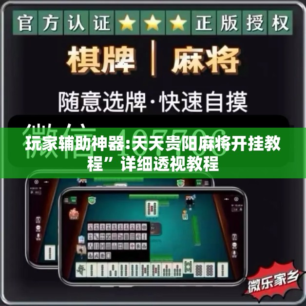 玩家辅助神器:天天贵阳麻将开挂教程”详细透视教程