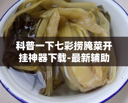 科普一下七彩捞腌菜开挂神器下载-最新辅助详细教程