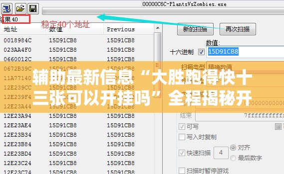 辅助最新信息“大胜跑得快十三张可以开挂吗	”全程揭秘开挂教程
