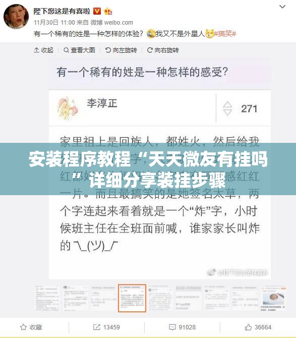 安装程序教程“天天微友有挂吗”详细分享装挂步骤