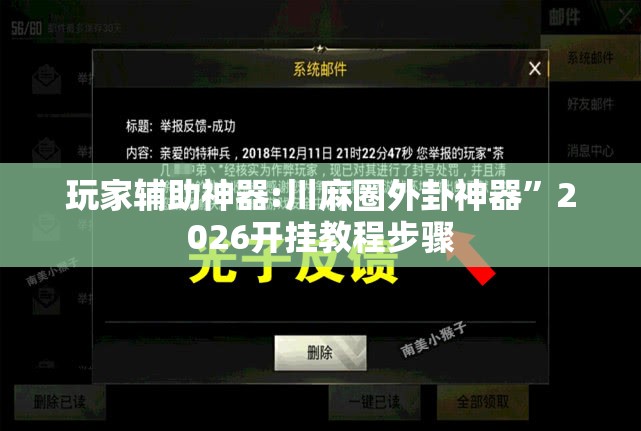 玩家辅助神器:川麻圈外卦神器	”2026开挂教程步骤