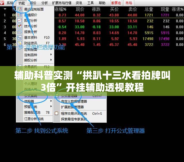 辅助科普实测“拱趴十三水看拍牌叫3倍	”开挂辅助透视教程