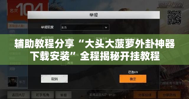 辅助教程分享“大头大菠萝外卦神器下载安装”全程揭秘开挂教程