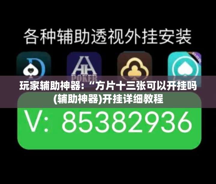 玩家辅助神器:“方片十三张可以开挂吗(辅助神器)开挂详细教程