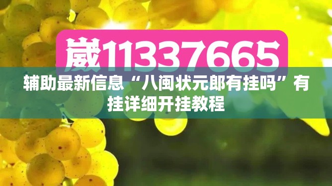 辅助最新信息“八闽状元郎有挂吗”有挂详细开挂教程
