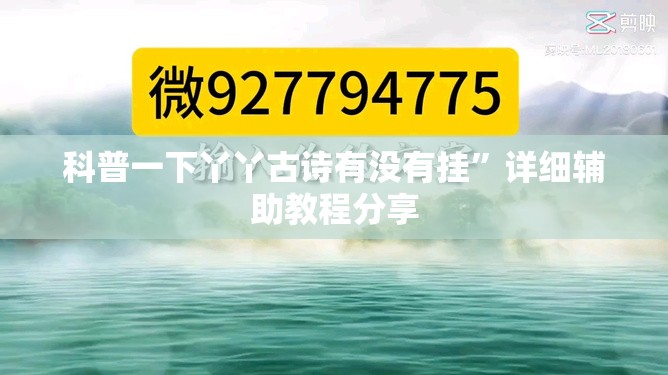 科普一下丫丫古诗有没有挂”详细辅助教程分享