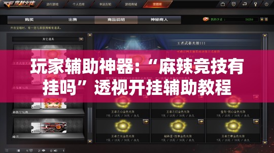 玩家辅助神器:“麻辣竞技有挂吗	”透视开挂辅助教程
