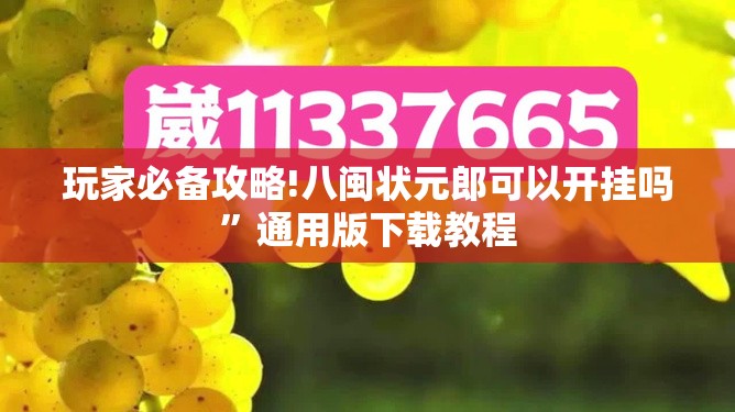 玩家必备攻略!八闽状元郎可以开挂吗”通用版下载教程