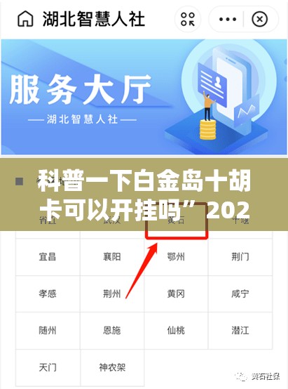 科普一下白金岛十胡卡可以开挂吗	”2026开挂教程步骤