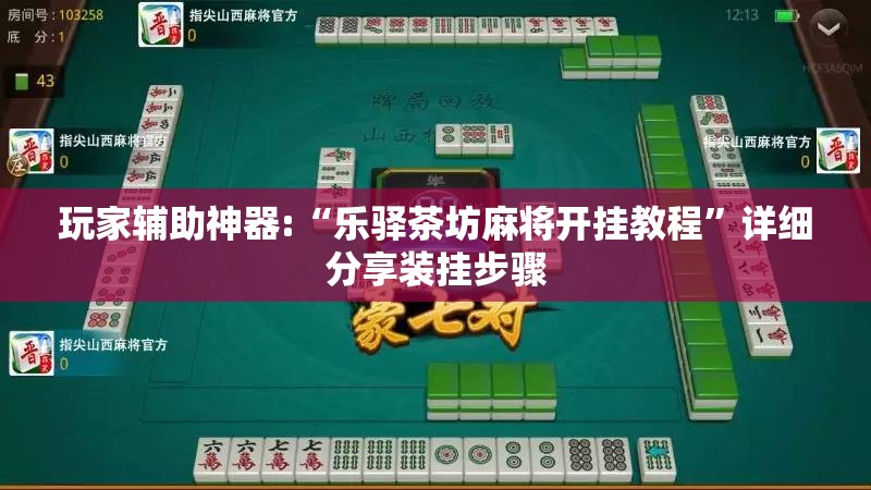 玩家辅助神器:“乐驿茶坊麻将开挂教程	”详细分享装挂步骤
