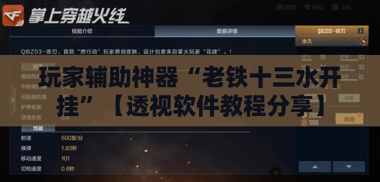 玩家辅助神器“老铁十三水开挂	”【透视软件教程分享】